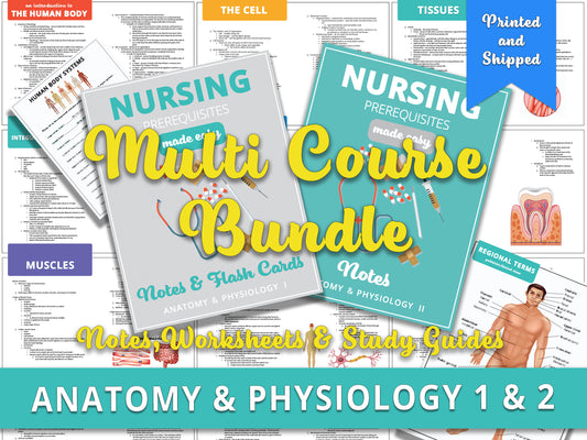 Anatomy and Physiology Multi-Course Bundle | Printed & Shipped